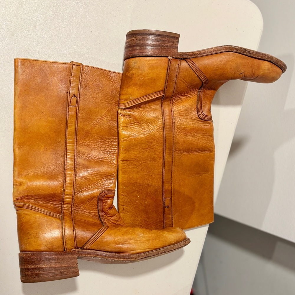 VINTAGE 70s Frye Campus Boots, Women's 10